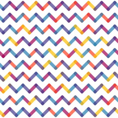 Beyaz adam sorunsuz çok renkli geometrik sembol izi