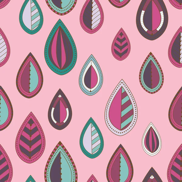 Un patrón sin costuras con hojas, hojas coloridas abstractas — Archivo Imágenes Vectoriales
