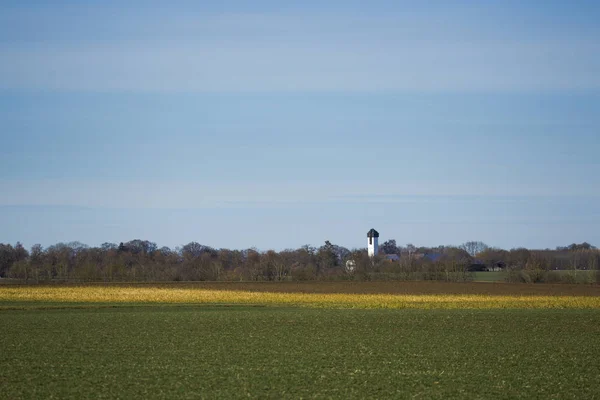 Scenic View Small Chapel Field — Stock Photo, Image