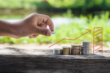 para para para, para ve gün ışığı tasarruf yığını artırmada koyarak el