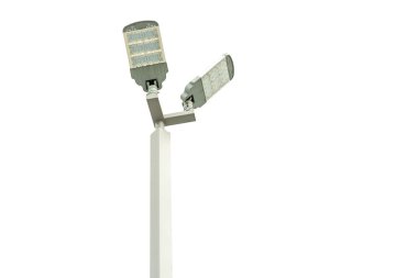 Öncü sokak lambası beyaz arkaplanda