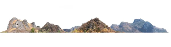 白色背景的高山隔离 — 图库照片
