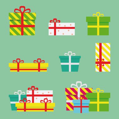 Düz hediye hediye kutuları