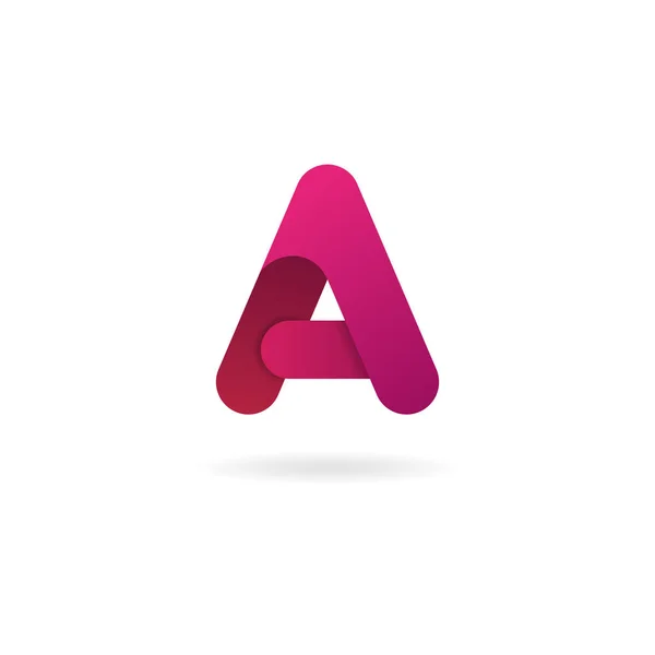 Písmeno A logo. Šablona návrhu vektorové ikony — Stockový vektor