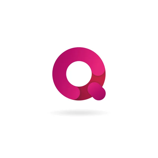 Letter Q logo. Vector pictogram ontwerpsjabloon. Kleur teken. — Stockvector