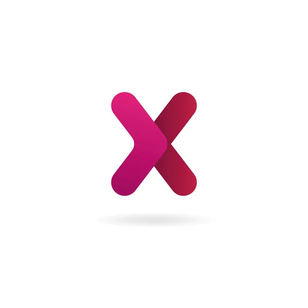 Letter X logo. Vector icon design template. Color sign. — Stock Vector