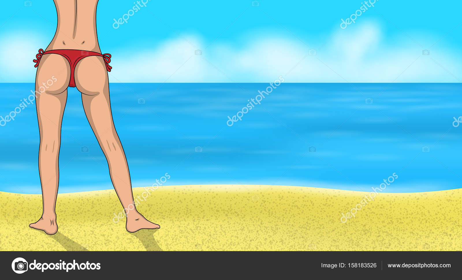 Beach ass girl 6