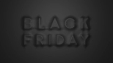 Kara Cuma tasarım konsepti. Örtünün altında mesaj var. 3d görüntü oluşturma.