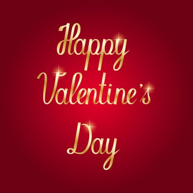 Mutlu Sevgililer s gün el çizim yazı.