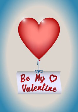 Sevgililer günün kutlu olsun tebrik kartı..