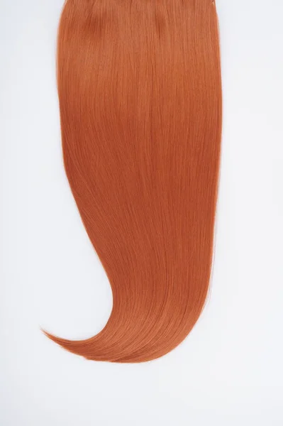 Recta virgen remy humano cabello clip en extensiones — Foto de Stock