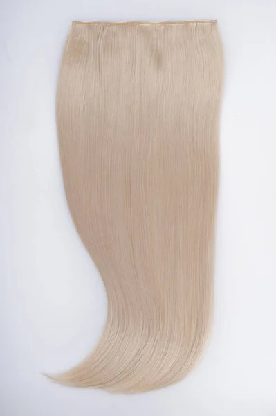 Straight virgin remy human hair extensions bundles — 图库照片