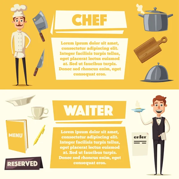 Cuoco divertente, personaggio carino. Illustrazione del cartone animato vettoriale — Vettoriale Stock
