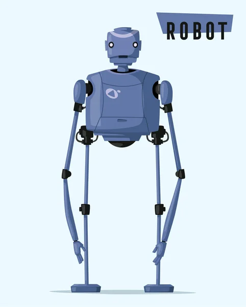 Robot karakter. Teknoloji, gelecek. Çizgi film vektör çizim — Stok Vektör