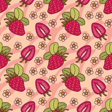 Meyve el çizimi vektör çizimleri ayarlandı