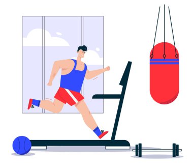 Beden eğitimi sahnesinde vektör karakter çizim uygunluğu