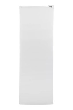 Beyaz arka plan üzerinde izole beyaz buzdolabı