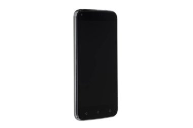 Beyaz arka plan üzerinde izole Smartphone siyah ekran