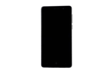 Beyaz arka plan üzerinde izole Smartphone siyah ekran