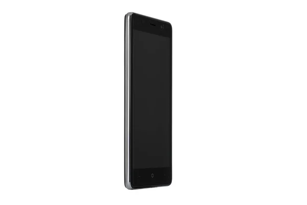 Black screen of smartphone isolated on white background — Stock Photo, Image