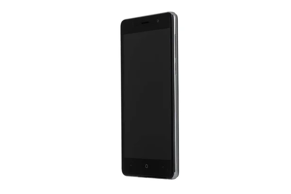 Black screen of smartphone isolated on white background — Stock Photo, Image