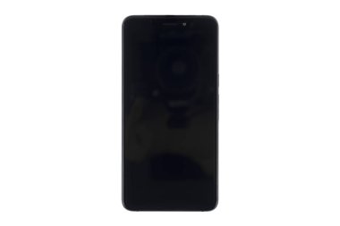 Beyaz arka plan üzerinde izole Smartphone siyah ekran