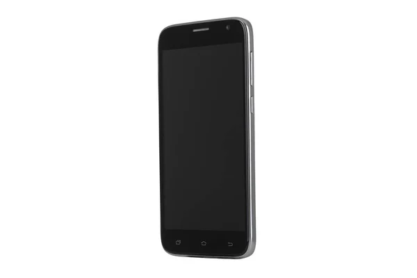 Black screen of smartphone isolated on white background — Stock Photo, Image