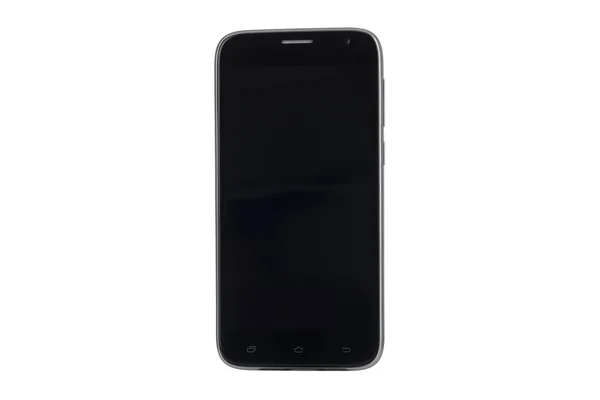 黑屏智能手机在白色背景下被隔离 — 图库照片