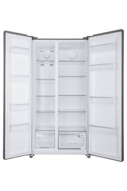 Beyaz Arka Plan üzerine izole buzdolabı. Modern Mutfak ve Do