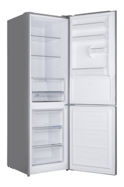 Beyaz Arka Plan üzerine izole buzdolabı. Modern Mutfak ve Do