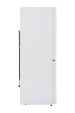 Beyaz Arka Plan üzerine izole buzdolabı. Modern Mutfak ve Do