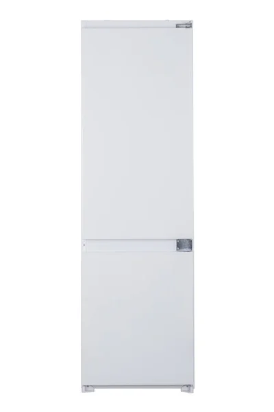 Jääkaappi eristetty valkoisella pohjalla. Moderni keittiö ja Do — kuvapankkivalokuva