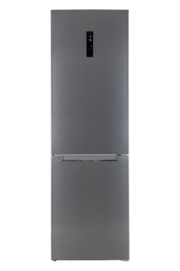 Beyaz Arka Plan üzerine izole buzdolabı. Modern Mutfak ve Do