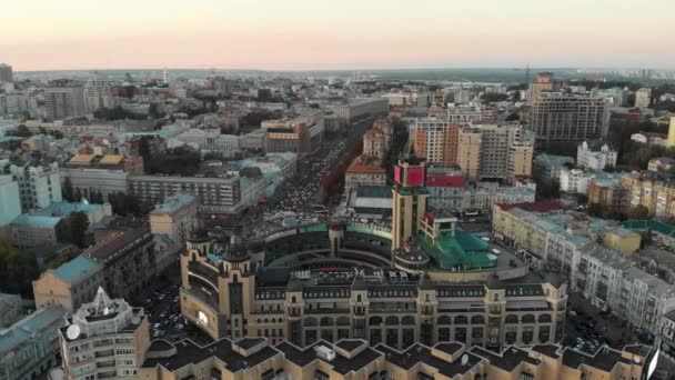 Kyjev Ukrajina Slavná Destinace Východní Evropě Video Záběry Aerial Drone — Stock video