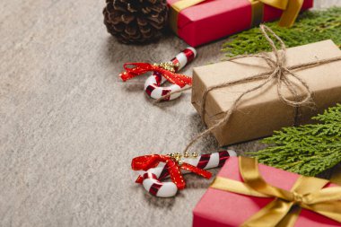 Yaratıcı Noel konsepti. Boşluğu Kopyala