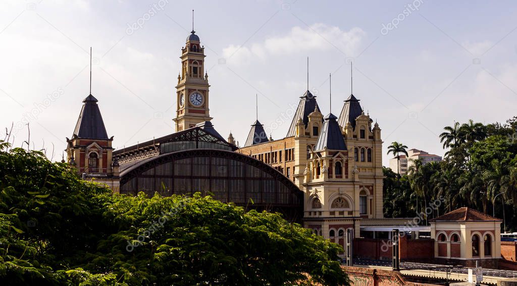 Luz Station (Estacao da Luz) in Sao Paulo , Brazil - South America.