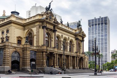 Sao Paulo, Brezilya, 30 Kasım 2019. Sao Paulo Belediye Tiyatrosu - Brezilya.