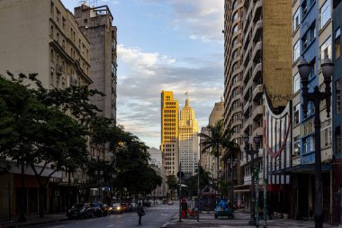 Sao Paulo şehir merkezindeki ünlü binalar - Brezilya.