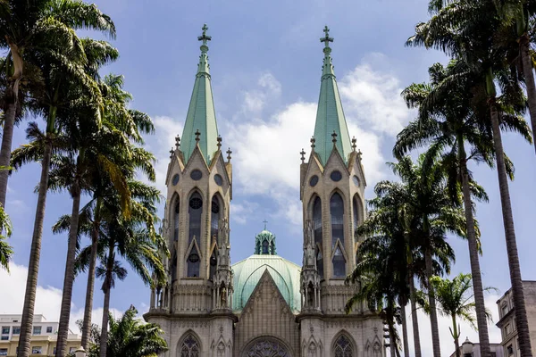 Katedra Sao Paulo Brazylia — Zdjęcie stockowe