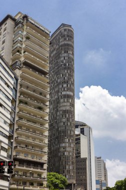 Sao Paulo, Brezilya, 30 Kasım 2019. İtalya 'nın ünlü gökdelen binasının görüntüsü (Yapılandırıcı İtalya).
