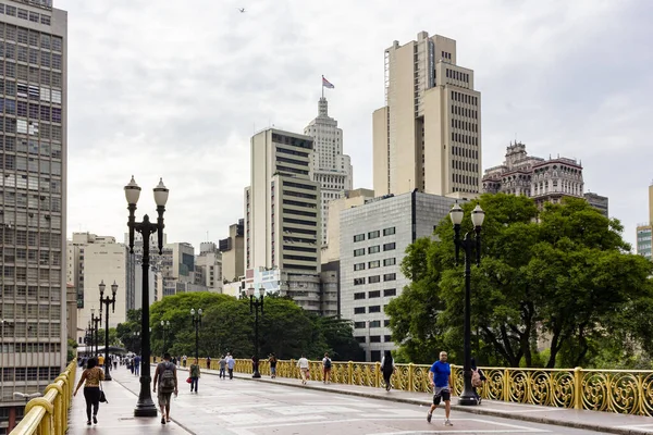 Sao Paulo Brazil November 2019 Santa Ifigenia Viaduct Downtown Cityscape — Stock Photo, Image