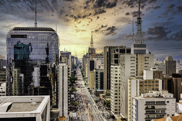 Avenida Paulista São Paulo Brasil — Fotografia de Stock