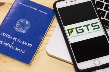 December  24, 2019, Brazil. Working Time Guarantee Fund (FGTS) is a fund created to protect workers who are dismissed without cause. clipart