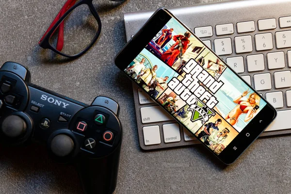 18 Mayıs 2020, Brezilya. Grand Theft Auto V, Rockstar North tarafından geliştirilen bir aksiyon-macera video oyunudur..