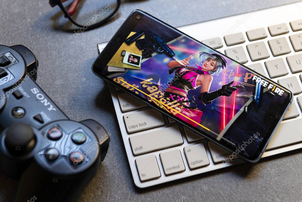 May 18, 2020, Brazil. Garena Free Fire is a mobile action-adventure electronic game of the battle royale genre.