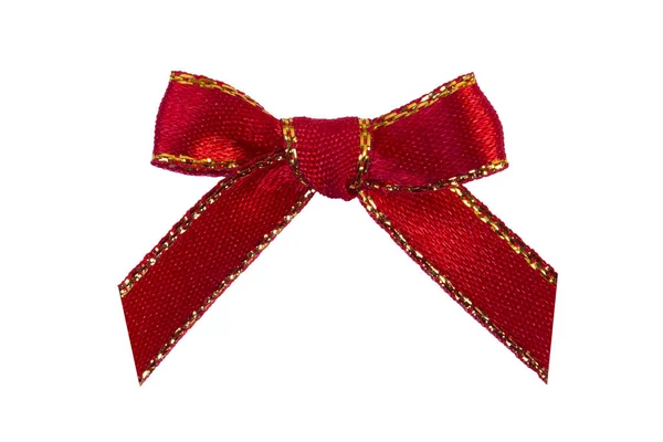 Red fabric bow — Stock Photo, Image