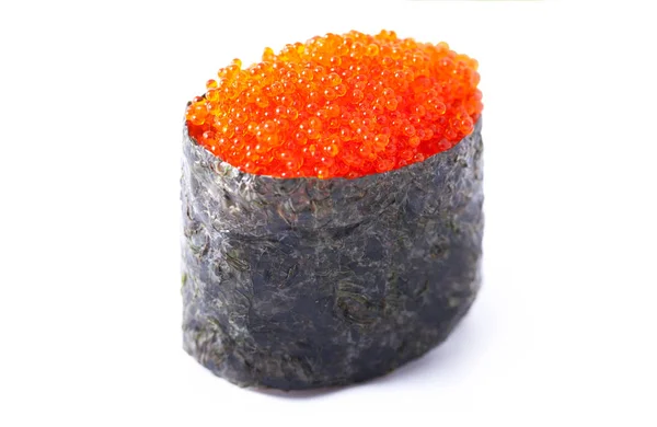 Sushi met oranje kaviaar — Stockfoto