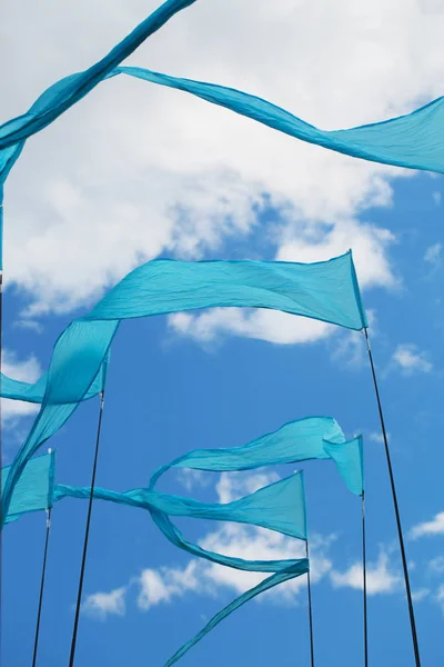 Bandiere blu — Foto Stock