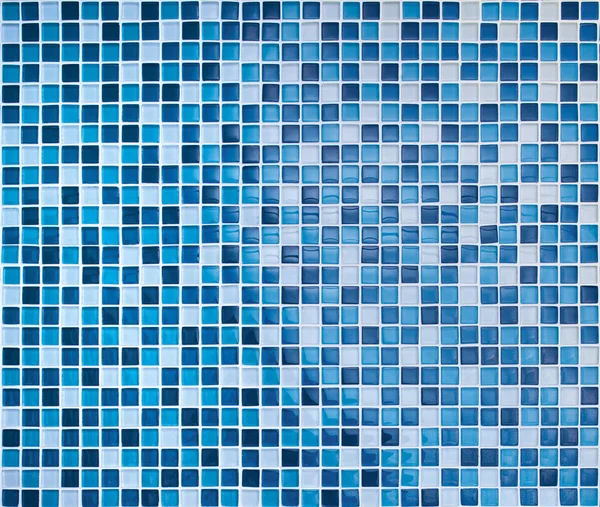 Mosaico de vidro azul — Fotografia de Stock