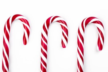 Çizgili Kırmızı Noel Şeker Çubukları